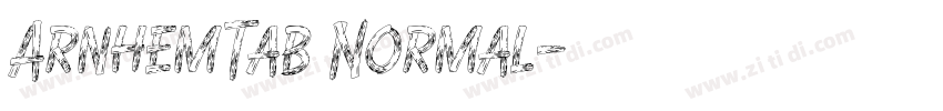 ArnhemTab Normal字体转换
